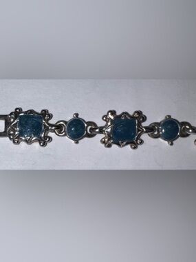 Vintage Denim Plus Enamelled Retired Premiere Design Bracelet  8”